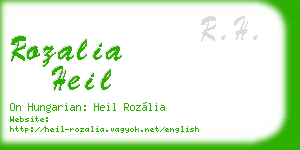 rozalia heil business card